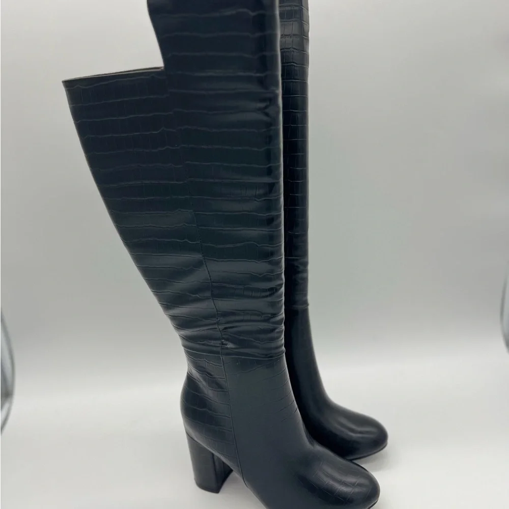 EVANS Women's Wide FIT Tall Boot BELLISIMO Fashion, Black, 7
